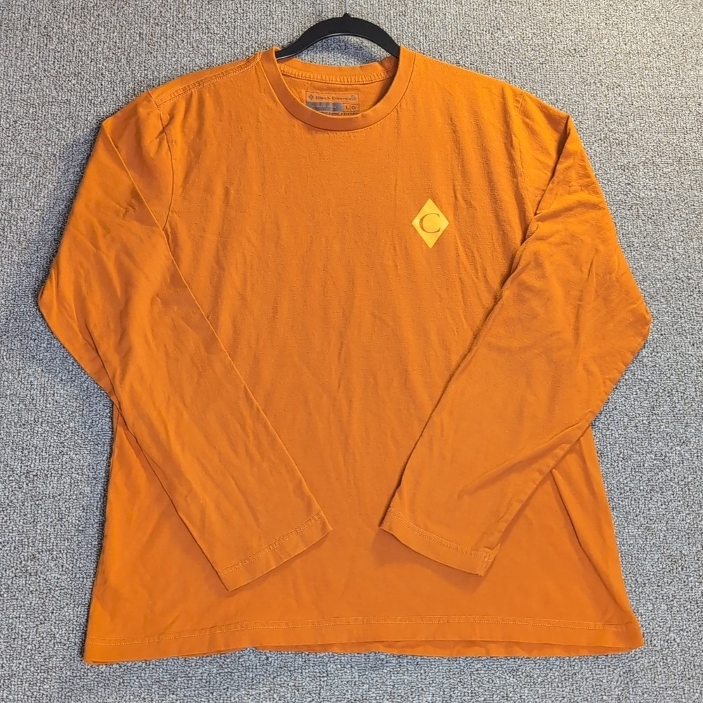 Black Diamond Equipment Long Sleeve Organic Cotton Tee Size Large - Blaze Orange